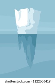 Iceberg vector illustration.
