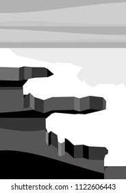 Iceberg vector illustration.

