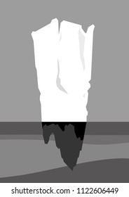 Iceberg vector illustration.

