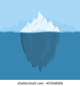 Iceberg vector illustration