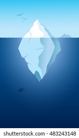 Iceberg - Vector Illustration