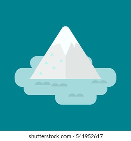Iceberg vector illustration.