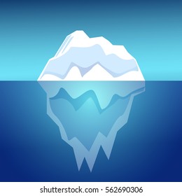 Iceberg vector  illustration.