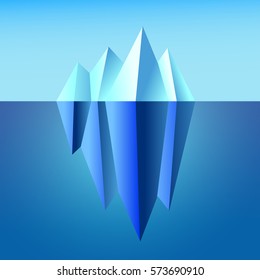 Iceberg vector  illustration.