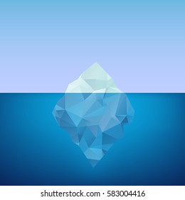 Iceberg. Vector illustration.