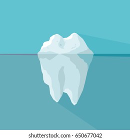 Iceberg vector illustration.