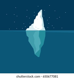 Iceberg vector illustration.