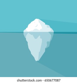 Iceberg vector illustration.