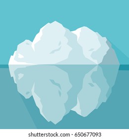 Iceberg vector illustration.