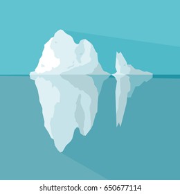 Iceberg vector illustration.