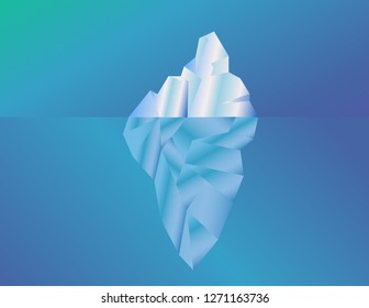 iceberg vector illustration background 