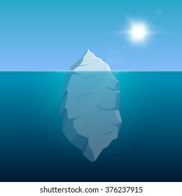 Iceberg. Vector illustration, eps 10.