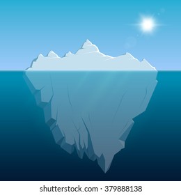 Iceberg. Vector illustration, eps 10.
