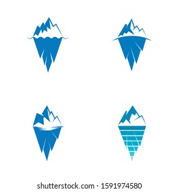 Iceberg vector illustration icon design template