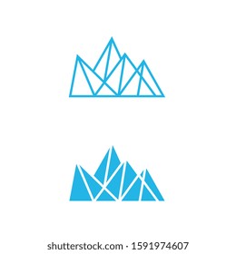 Iceberg vector illustration icon design template