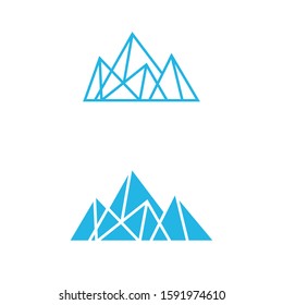 Iceberg vector illustration icon design template