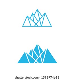 Iceberg vector illustration icon design template