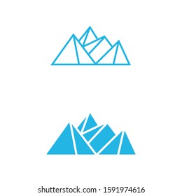 Iceberg vector illustration icon design template