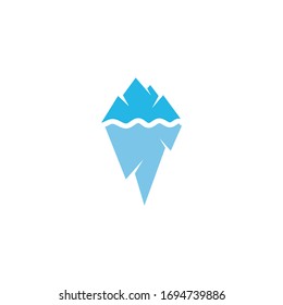 Iceberg vector illustration icon design template