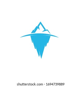 Iceberg Vektorillustration Illustrations-Icon-Design-Vorlage