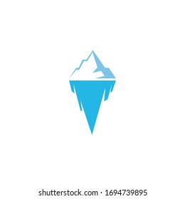 Iceberg vector illustration icon design template
