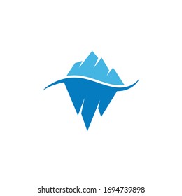 Iceberg Vektorillustration Illustrations-Icon-Design-Vorlage
