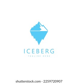 Iceberg vector illustration icon design template