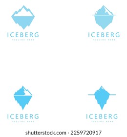 Iceberg Vektorgrafik-Symboldesign-Vorlage