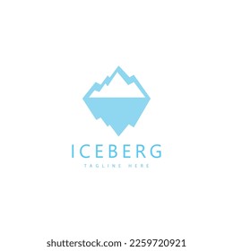 Iceberg vector illustration icon design template