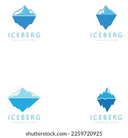 Iceberg vector illustration icon design template