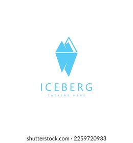 Iceberg vector illustration icon design template