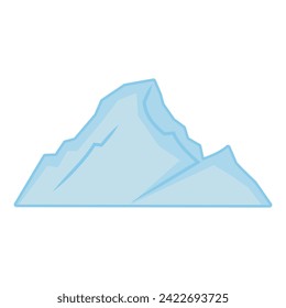 Iceberg-Vektorgrafik einzeln auf weißem Hintergrund	