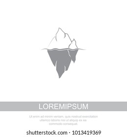 Iceberg vector logo