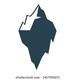 Iceberg-Vektorlogo oder -symbol.Vektorgrafik