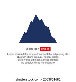 Iceberg vector logo on white background. flat design