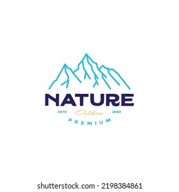 iceberg vintage colored logo design