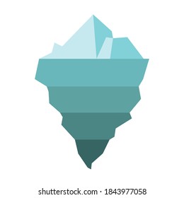 iceberg white design, Water ocean and ice theme Vector illustration