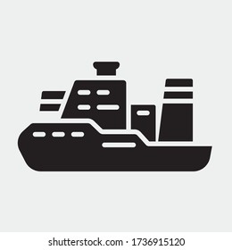 iceboat vector icon illustration sign