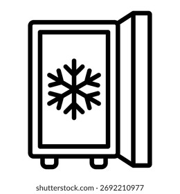 Icebox Icon Element For Design