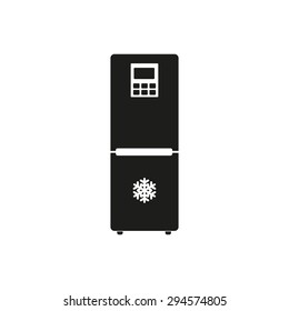 The icebox icon. Fridge and refrigerator symbol. Flat Vector illustration