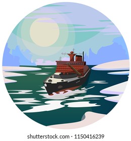 The icebreaker conquers the northern edges ever further north