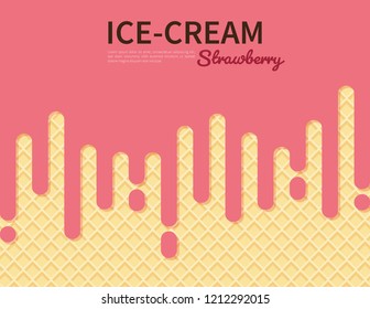 ice-cream background banner.vector illustration