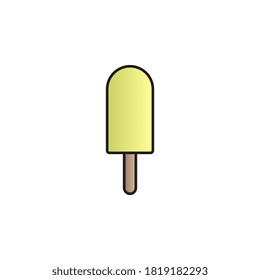 Icono del vector de gradiente de color crema de hielo