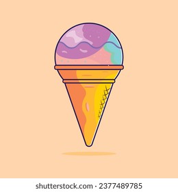 Icecream cone Vector Illustrations Design
