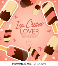 Ice-cream Elements : Vector Illustration 