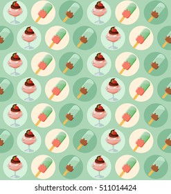 Ice-cream Elements : Vector Illustration 