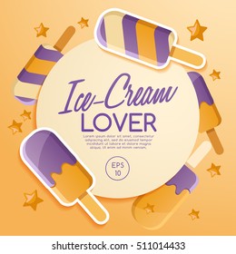 Ice-cream Elements : Vector Illustration 