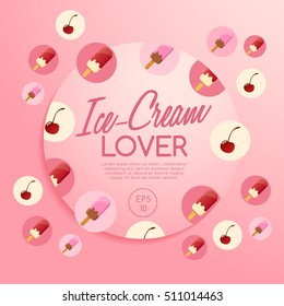 Ice-cream Elements : Vector Illustration 