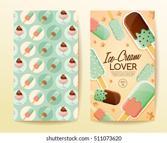 Ice-cream Elements : Vector Illustration 