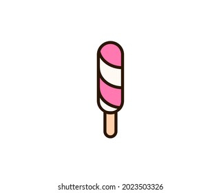 Icecream flat icon. Single high quality outline symbol for web design or mobile app.  Holidays thin line signs for design logo, visit card, etc. Outline pictogram EPS10